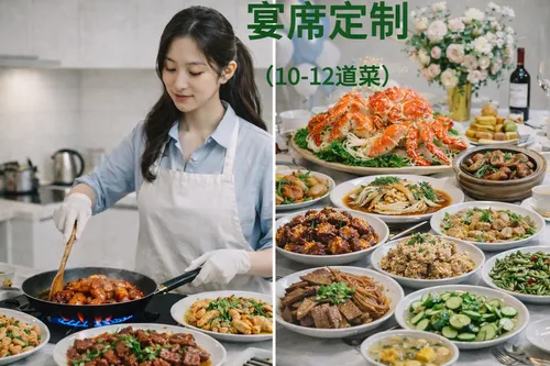 做饭钟点工｜宴席定制10-12道菜