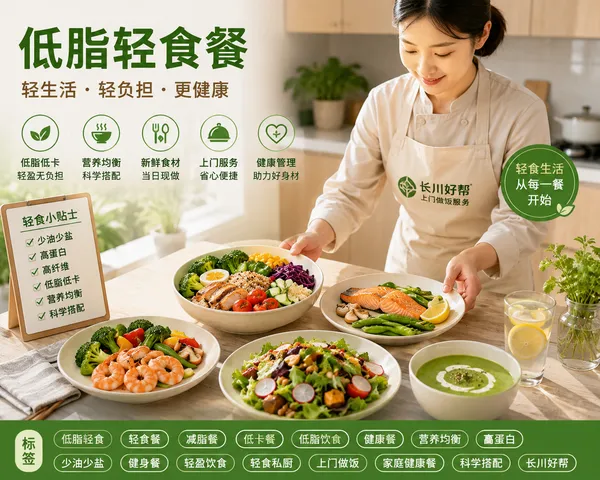 低脂轻食餐定制｜上门做饭